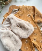 MK0027 PELUŞ KÜRKLÜ TAKIM TULUM Taba