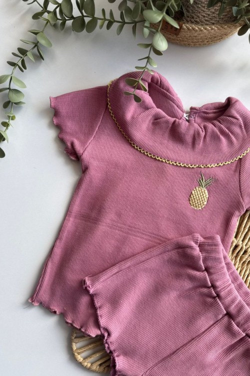 MK0030 MEYVE KONSEPT SUMMER TAKIM ANANAS Gül