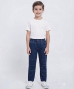 MK0054 Çift Çepli Beli Lastikli Pantalon Mavi
