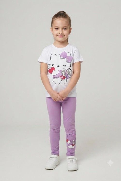 MK0070 Hello Kitty İkili Takım Mor