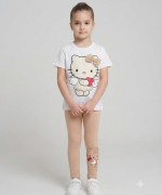 MK0070 Hello Kitty İkili Takım Krem