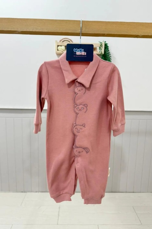 MK0088 Ayıcık Nakışlı Tulum Gül