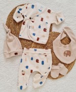 MK0091 Mozaik 5 li Takım Krem