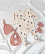 MK0091 Mozaik 5 li Takım Gül