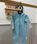 MK0098 Kapüşonlu Fermuarlı Tulum Mavi