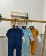 MK0098 Kapüşonlu Fermuarlı Tulum Mavi