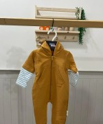 MK0098 Kapüşonlu Fermuarlı Tulum Taba