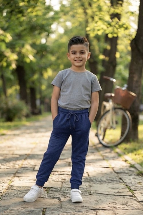 MK0128 2 İplik Eşofman Altı Lacivert