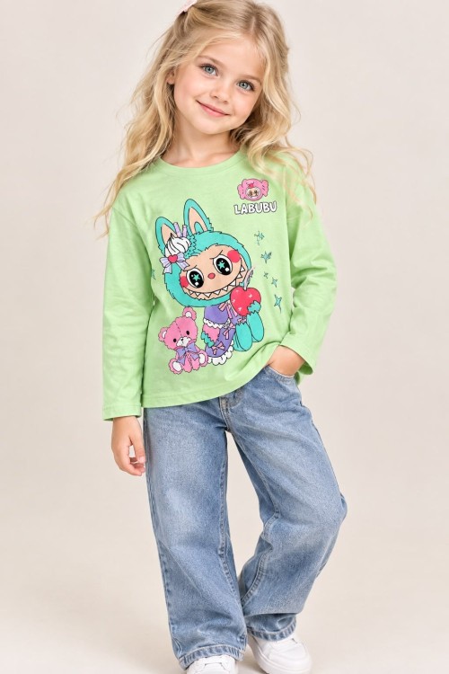 MK00144 Labubu Şeker yeşil Yeşil