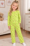 MK00146 Pamuklu Waffle Kumaş İkili Takım Yeşil