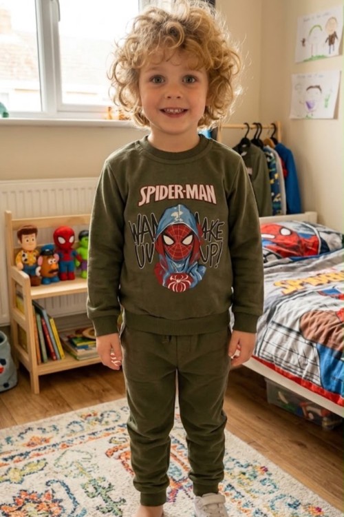 MK00149 Spıder Man İkili Takım Yeşil