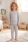 MK00150 Kalpli Pijama Takımı Gri