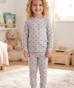 MK00150 Kalpli Pijama Takımı Gri