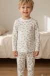 MK00150 Palmiye Pijama Takımı Sarı