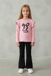 MK00155 Kurdele Alt Üst Fitilli Takım Pembe