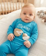 MK00163 Sheep Pijama Takımı Mavi Gök Mavi