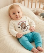 MK00163 Cool Bear Pijama Takımı yeşil Turkuaz