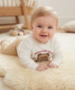 MK00163 Moschino Bear Pijama Takımı Camel Camel