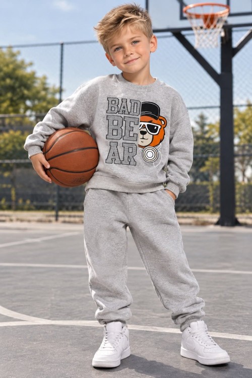 MK00167 Bad Bear Eşofman Takımı Açık Gri Açık Gri