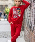 MK00167 Bad Bear Eşofman Takımı Kırmızı Kırmızı