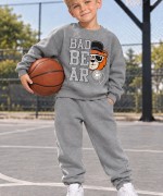 MK00167 Bad Bear Eşofman Takımı Koyu Gri Gri