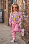 MK00172 Best Day Çizgili Takım Açık pembe  Açık Pembe