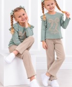 MK00155 Kurdele Alt Üst Fitilli Takım Yeşil