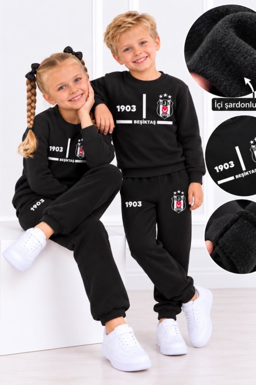 MK00175 Taraftar İkili Takım Beşiktaş Siyah